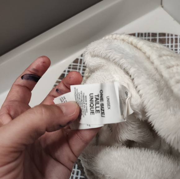 🧁EUC The North Face Brand Unisex Wear Cable Knit Sweater Beanie, Creme, OSFM - Picture 7 of 8